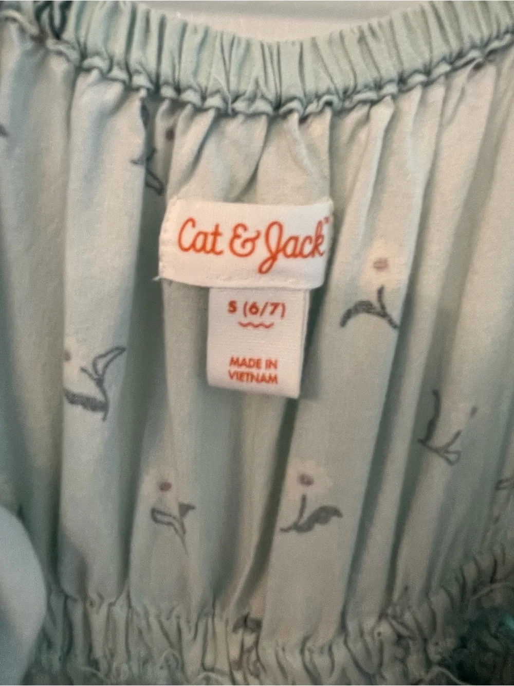 Cat & Jack Seafoam Green Sundress with Ruffle Straps
